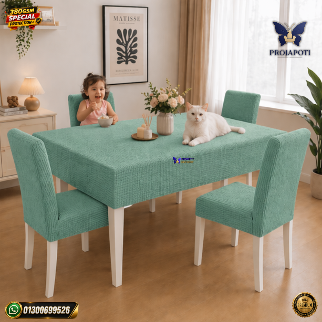 chair cover (1) HoneyComb Chair Cover Mint Green - Image 1