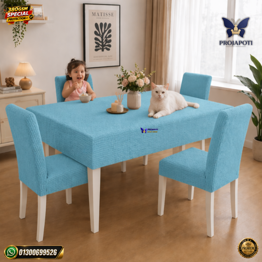 chair cover (10) HoneyComb Chair Cover Sky Paste - Image 1
