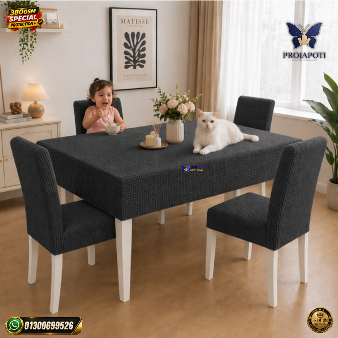 chair cover (3) HoneyComb Chair Cover Charcoal Grey - Image 1